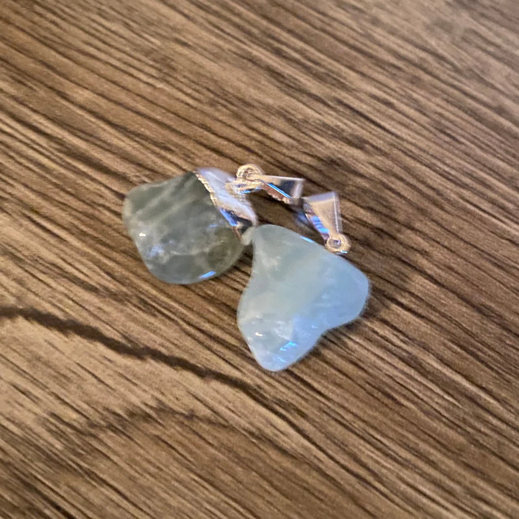 (image for) Aquamarine Tumbled Stone Pendant
