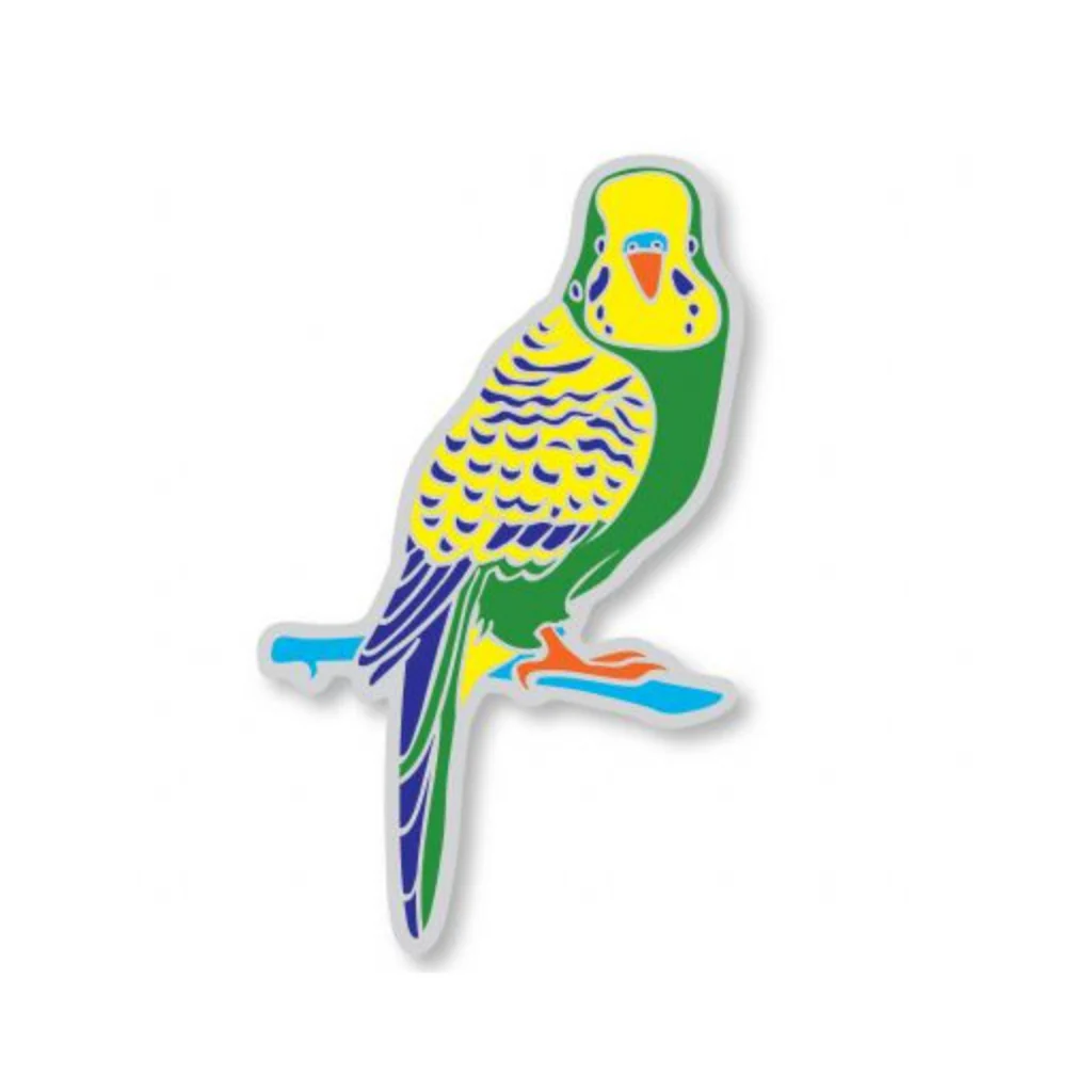 (image for) Green Budgerigar Suncatcher