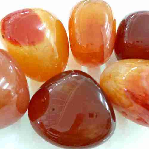 (image for) Orange Carnelian Tumbled Stone