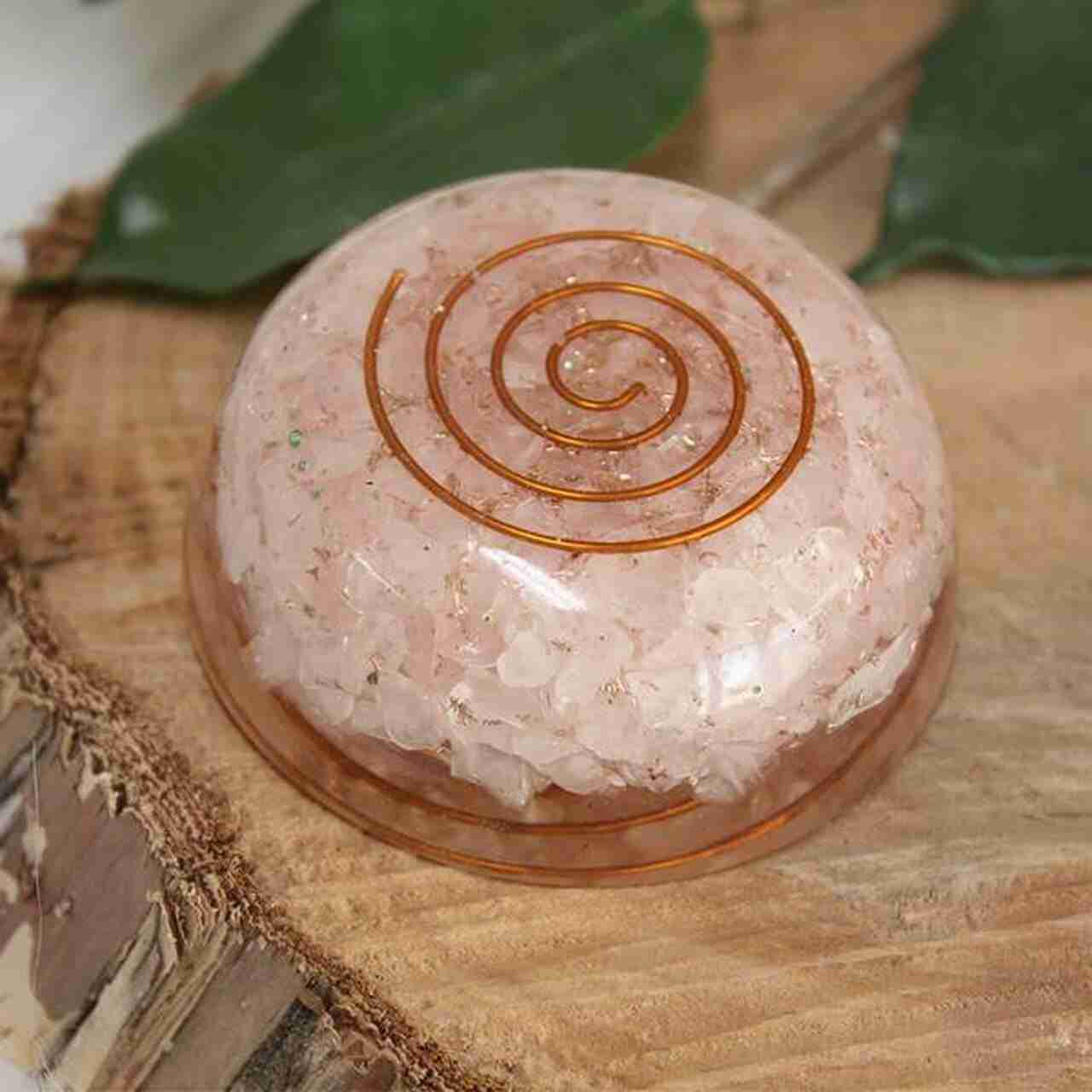(image for) Rose Quartz Orgonite Pod