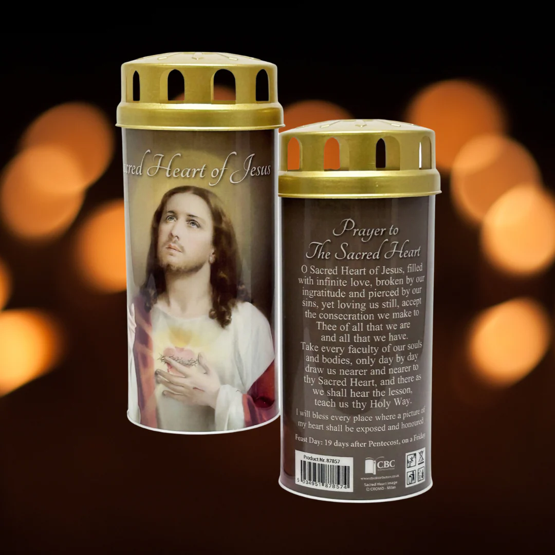 (image for) Sacred Heart of Jesus LED Devotional Candle