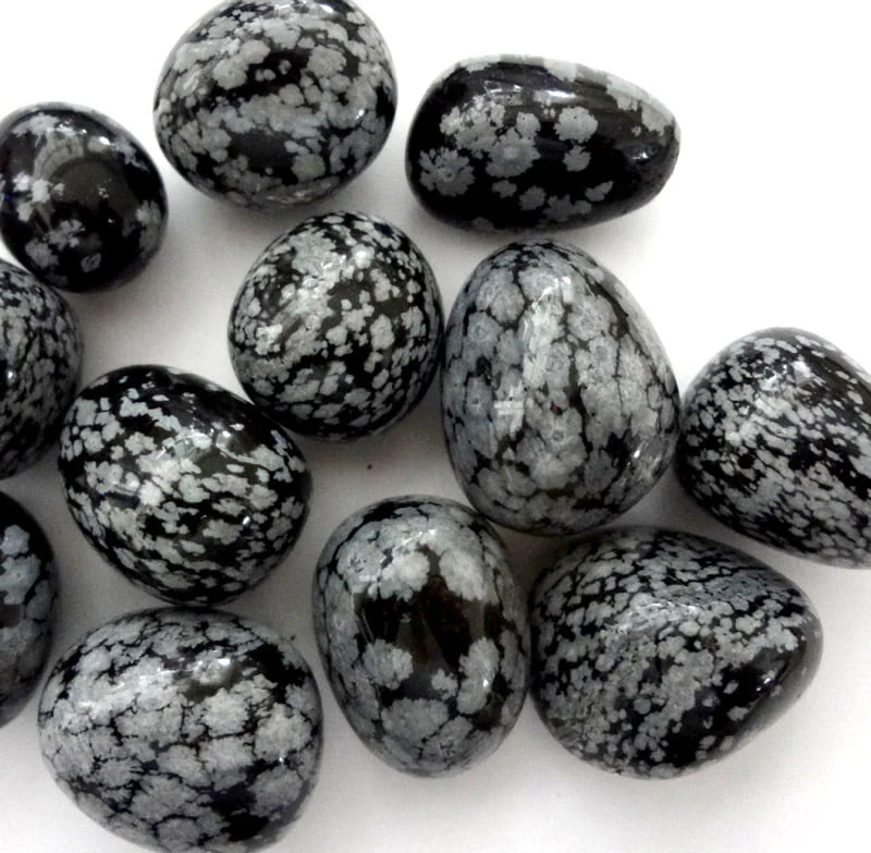 (image for) Snowflake Obsidian Tumbled Stone