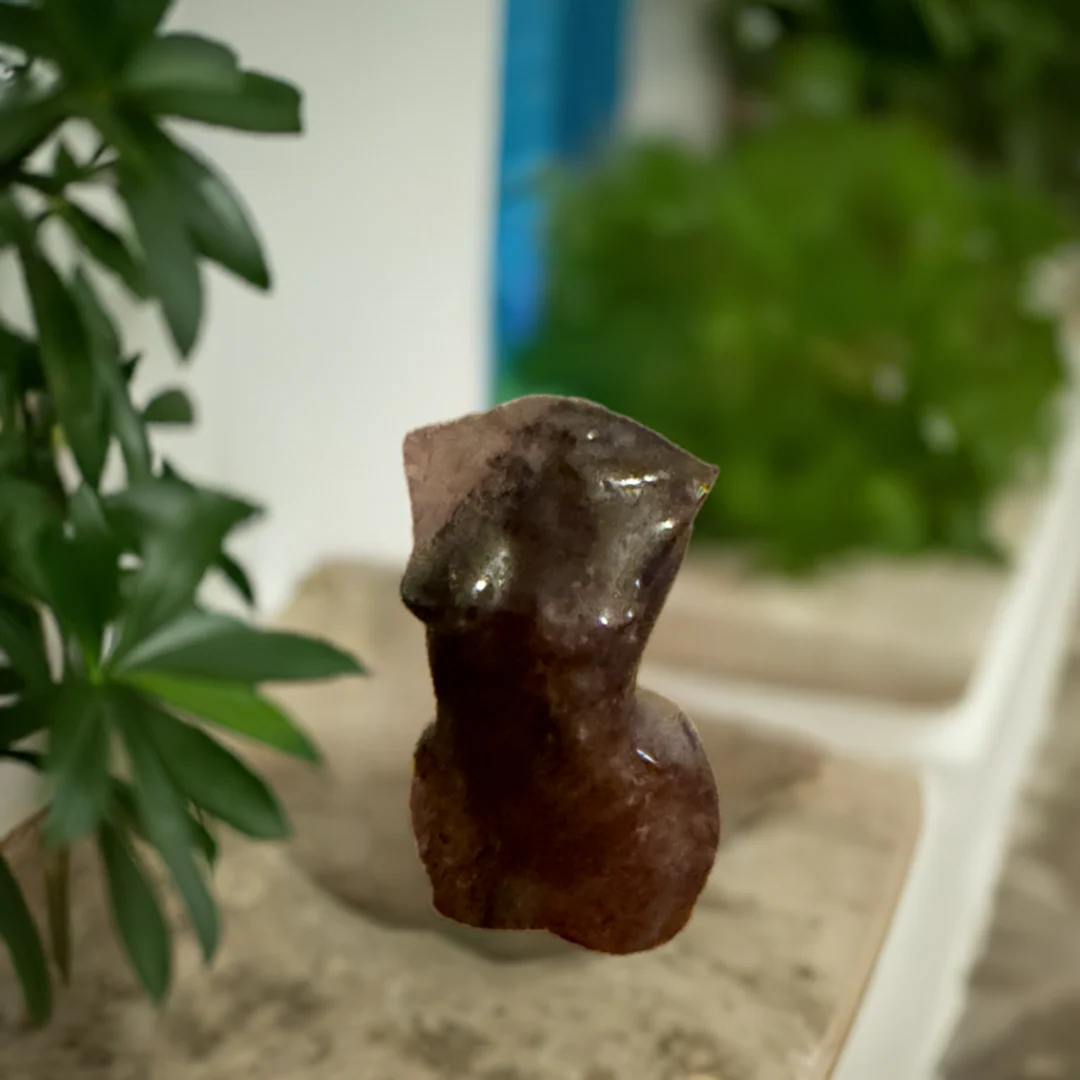 (image for) Lepidolite Feminine Torso Carving