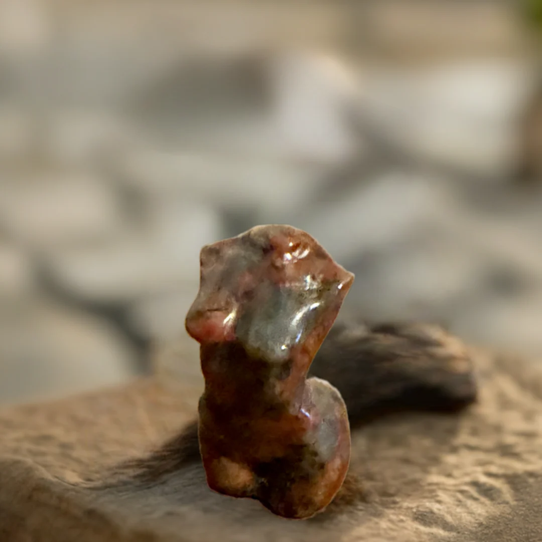 (image for) Brecciated Jasper Feminine Torso Carving