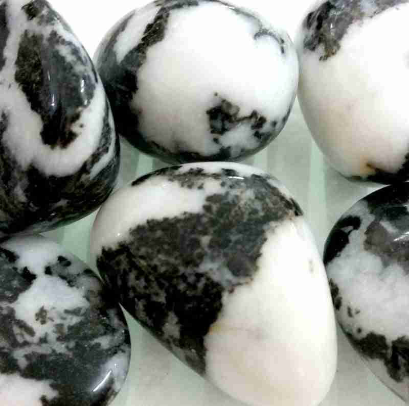 (image for) Zebra Marble Tumbled Stone