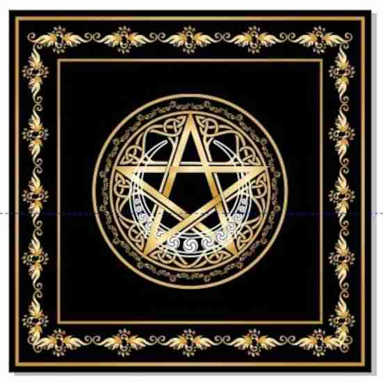 (image for) Pentacle Moon Altar Cloth