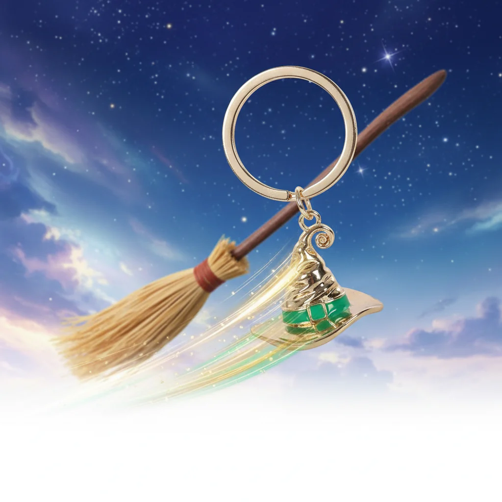 (image for) Green Witch Hat Keyring