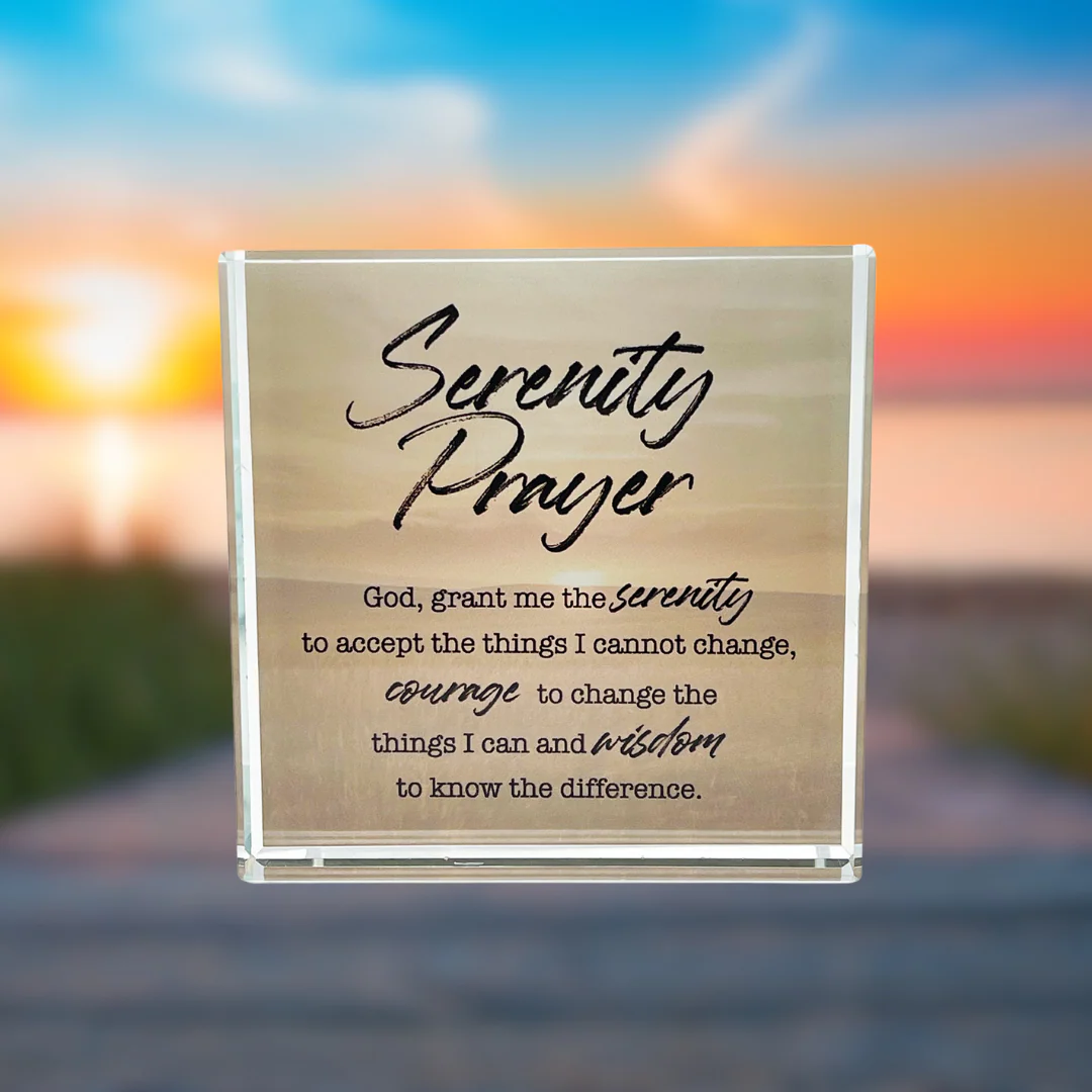 (image for) Serenity Prayer Crystal Block